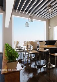 Thiết kế quán cafe hiện đại hồ tây
