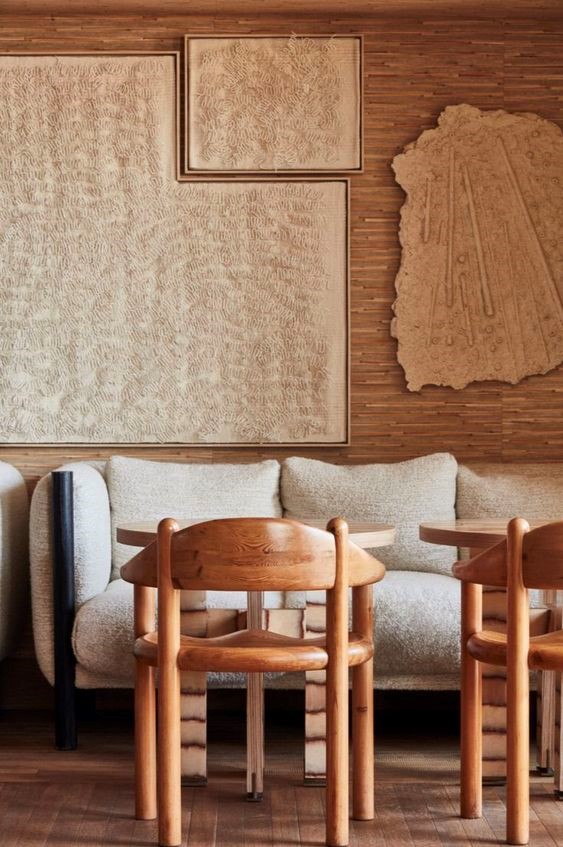 Sofa gỗ hiện đại quán cafe