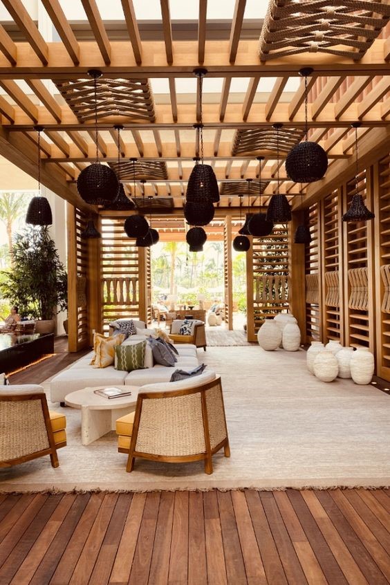 Sofa gỗ hiện đại quán cafe