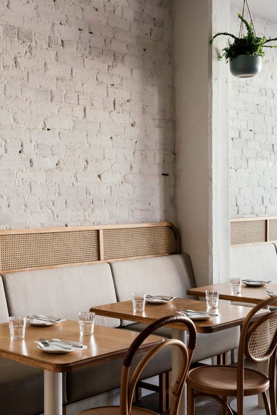 Sofa gỗ hiện đại quán cafe