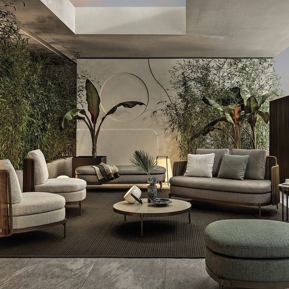 Sofa gỗ hiện đại quán cafe