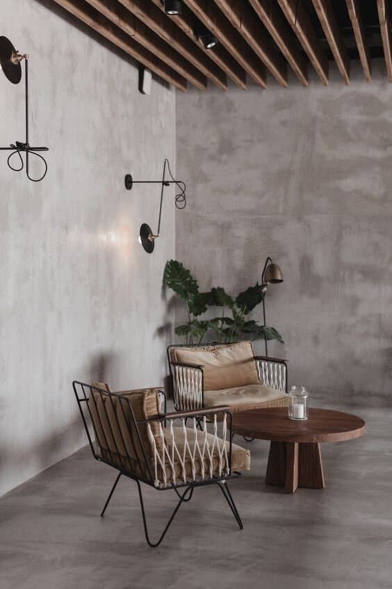 Sofa gỗ hiện đại quán cafe