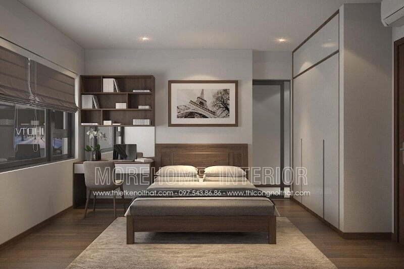 Morehome - chuyên cung cấp các sản phẩm giường ngủ bằng gỗ óc chó hiện đại, có chân thấp đơn giản, mẫu mã đa dạng tại hà nội, hải phòng....